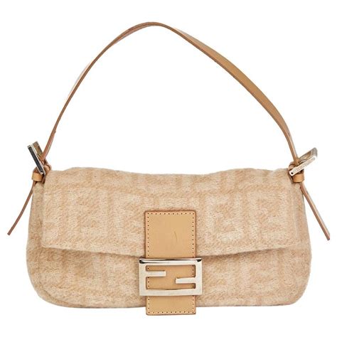 beige fendi baguette|fendi baguette monogram.